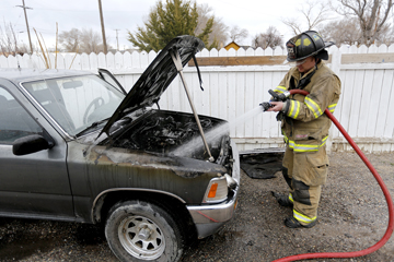 Truck fire